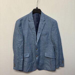 Joseph Abboud Men Linen Wool Blend Blazer Jacket 44R 44 Reg Slim Fit C031 -24